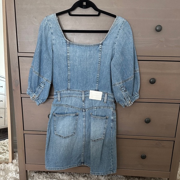 Jonathan Simkhai Light Blue Denim Mini Dress - Picture 7 of 7